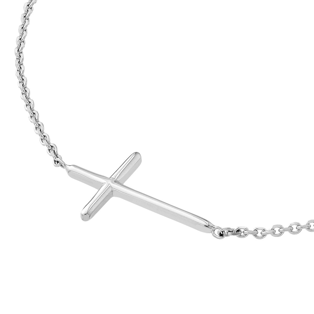 Birmingham Jewelry - 14K Gold E2W Mini Cross Adj Necklace - Birmingham Jewelry