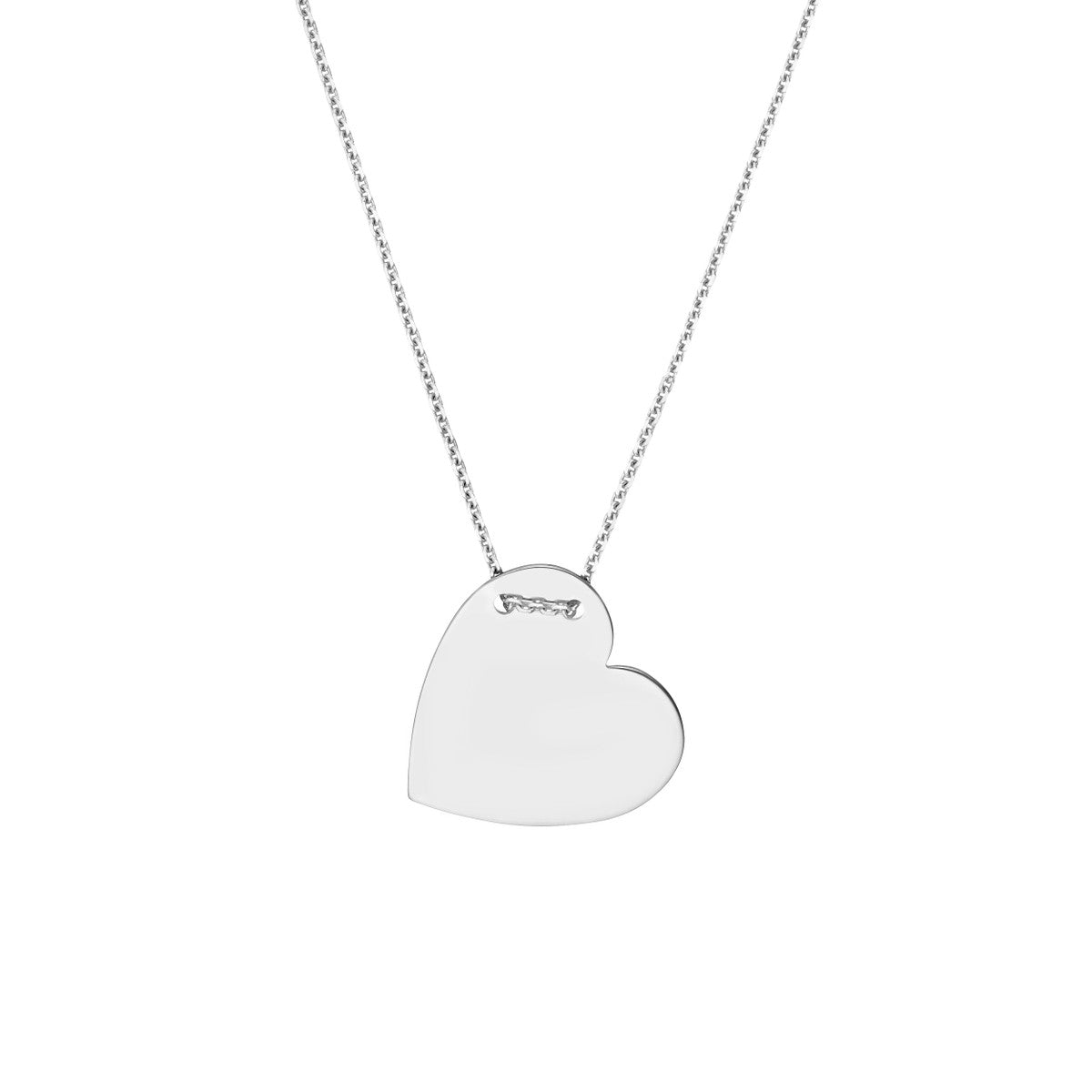 Birmingham Jewelry - 14K Gold Engravable Heart Plate Adj. Necklace - Birmingham Jewelry