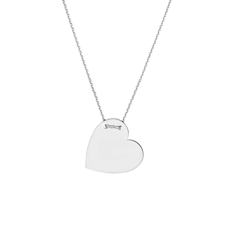Birmingham Jewelry - 14K Gold Engravable Heart Plate Adj. Necklace - Birmingham Jewelry