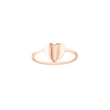 Birmingham Jewelry - 14K Gold Engravable Heart Wire Ring - Birmingham Jewelry