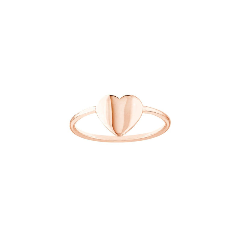 Birmingham Jewelry - 14K Gold Engravable Heart Wire Ring - Birmingham Jewelry