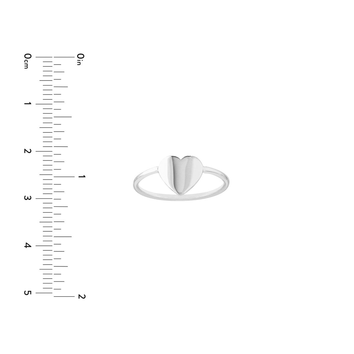 Birmingham Jewelry - 14K Gold Engravable Heart Wire Ring - Birmingham Jewelry