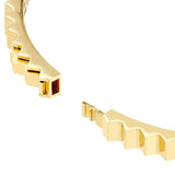 Birmingham Jewelry - 14K Gold Fluted Hinge Bangle Bracelet - Birmingham Jewelry
