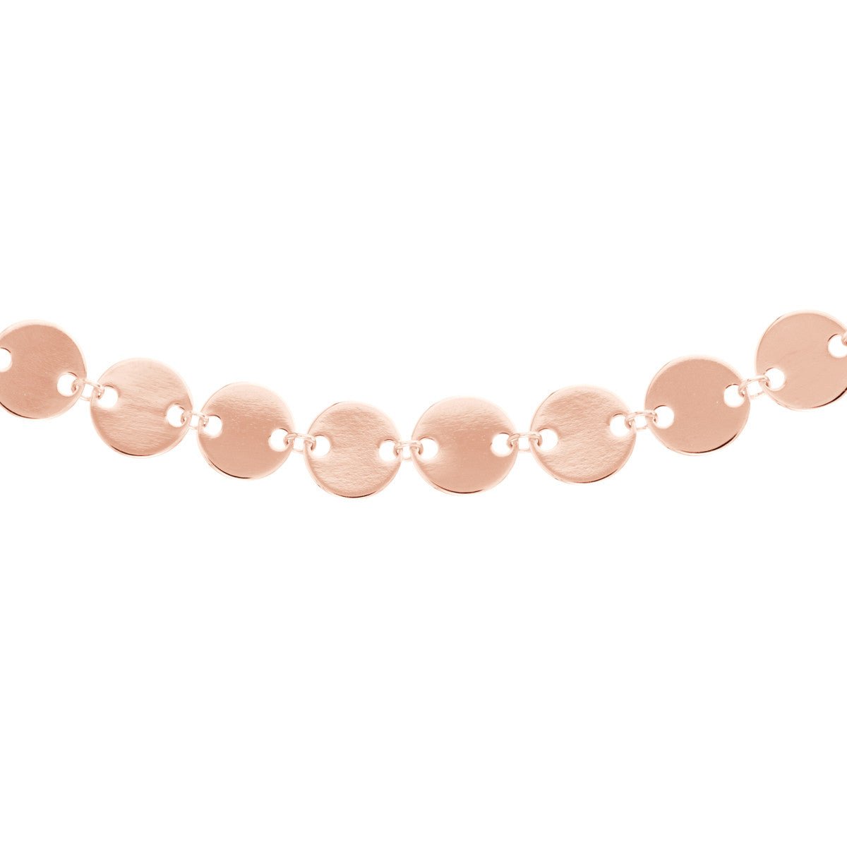 Birmingham Jewelry - 14K Gold Full Disc Station Adjustable Choker - Birmingham Jewelry