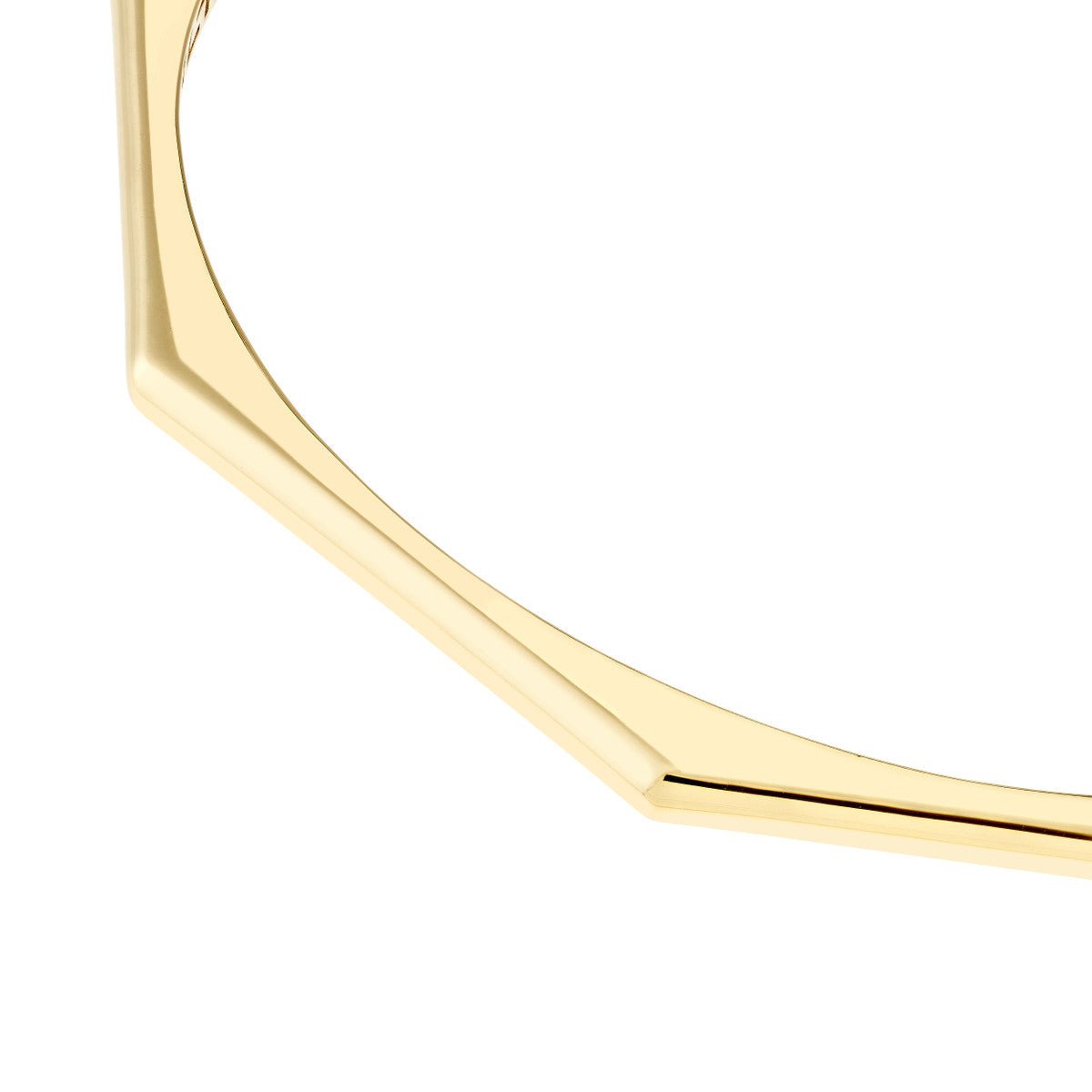 Birmingham Jewelry - 14K Gold Geometric Octagon Bangle Bracelet - Birmingham Jewelry