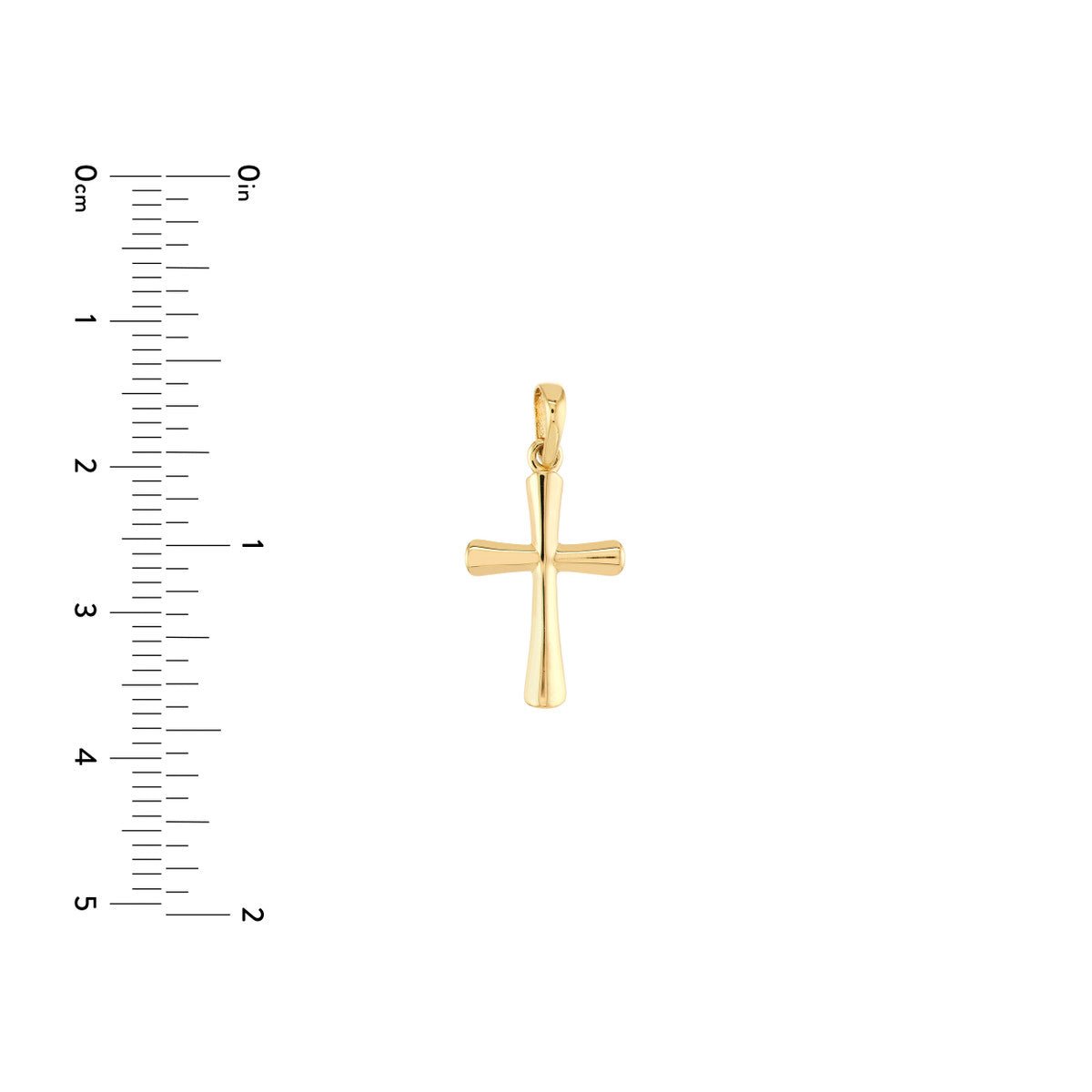 Birmingham Jewelry - 14K Gold Graduated Cross Pendant - Birmingham Jewelry