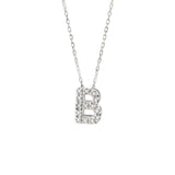 14K Gold Initial "B" Necklace With Diamonds Birmingham Jewelry Necklace Birmingham Jewelry 