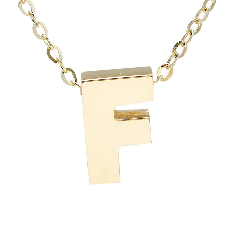 14K Gold Initial "F" Necklace Birmingham Jewelry Necklace Birmingham Jewelry 