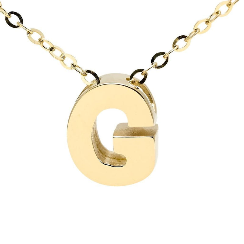 Women Initial Letter G Pendant Necklaces 925 Sterling Silver – Aurora Tears