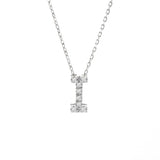 14K Gold Initial "I" Necklace With Diamonds Birmingham Jewelry Necklace Birmingham Jewelry 