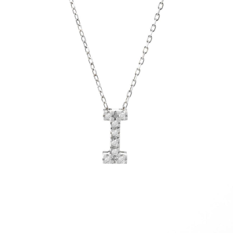 14K Gold Initial "I" Necklace With Diamonds Birmingham Jewelry Necklace Birmingham Jewelry 