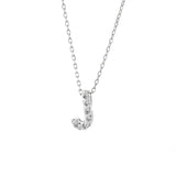 14K Gold Initial "J" Necklace With Diamonds Birmingham Jewelry Necklace Birmingham Jewelry 