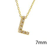 14K Gold Initial "L" Necklace With Diamonds Birmingham Jewelry Necklace Birmingham Jewelry 