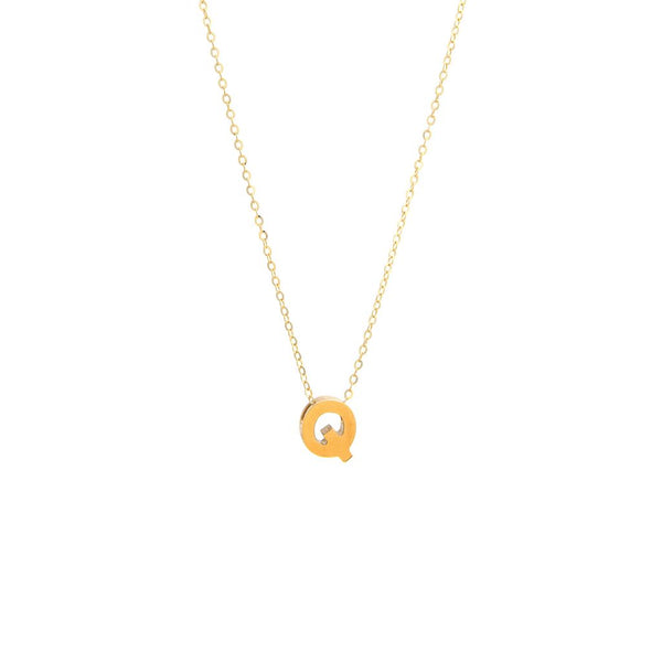 14K Gold Initial "Q" Necklace Birmingham Jewelry Necklace Birmingham Jewelry 