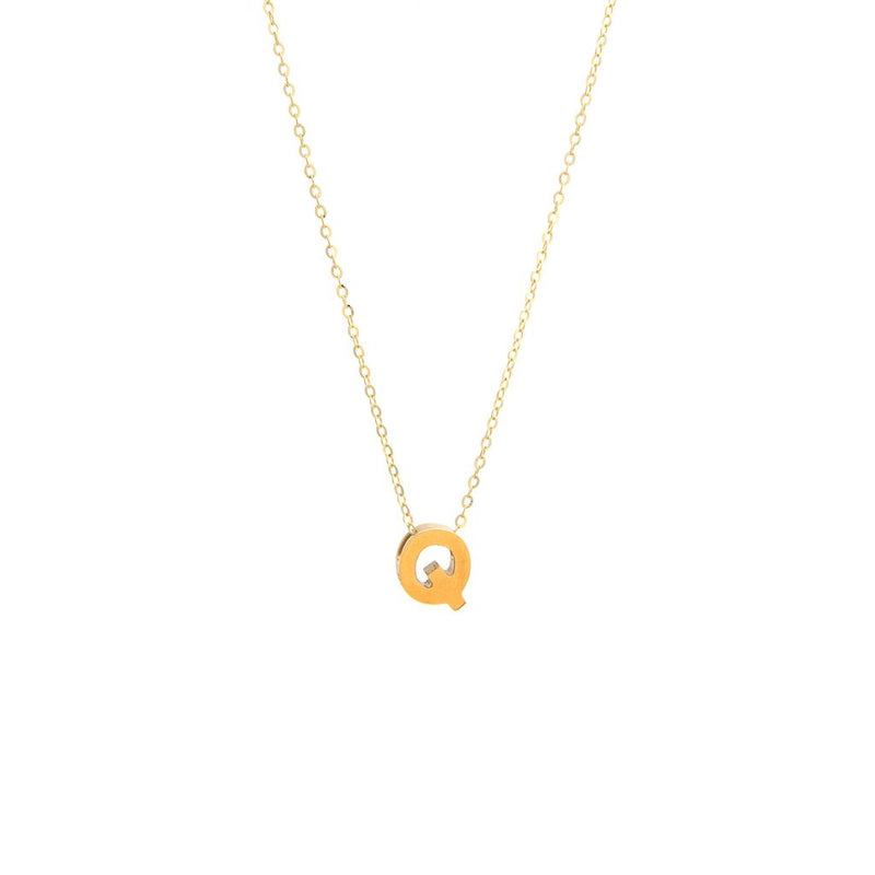 14K Gold Initial "Q" Necklace Birmingham Jewelry Necklace Birmingham Jewelry 