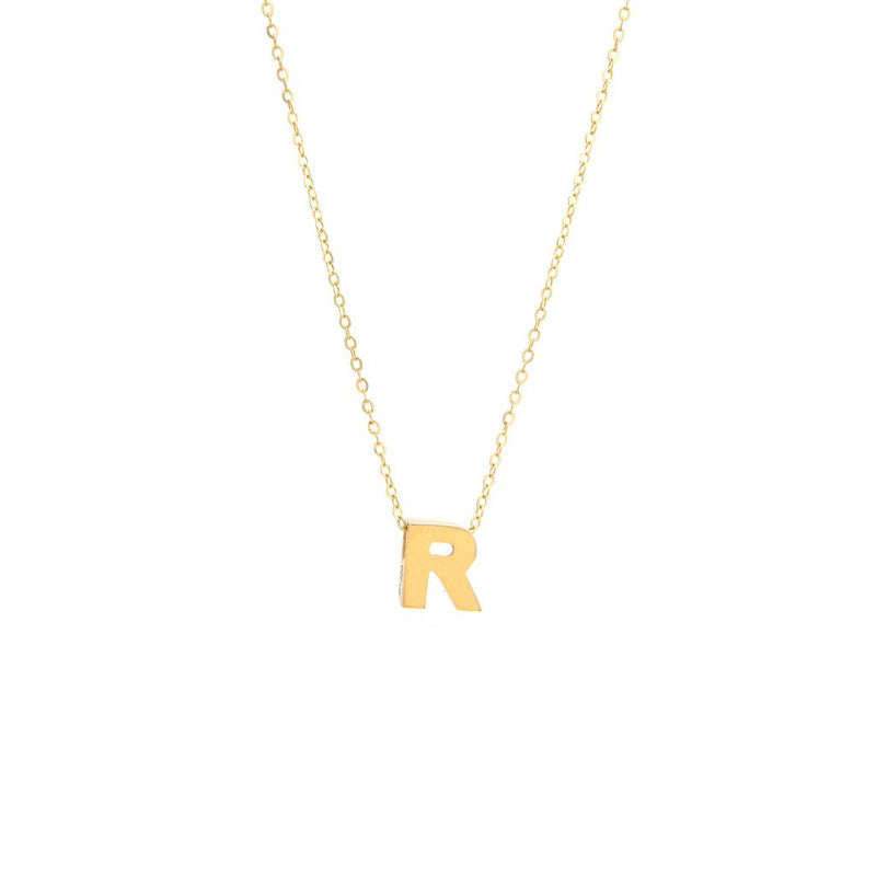 14K Gold Initial "R" Necklace Birmingham Jewelry Necklace Birmingham Jewelry 