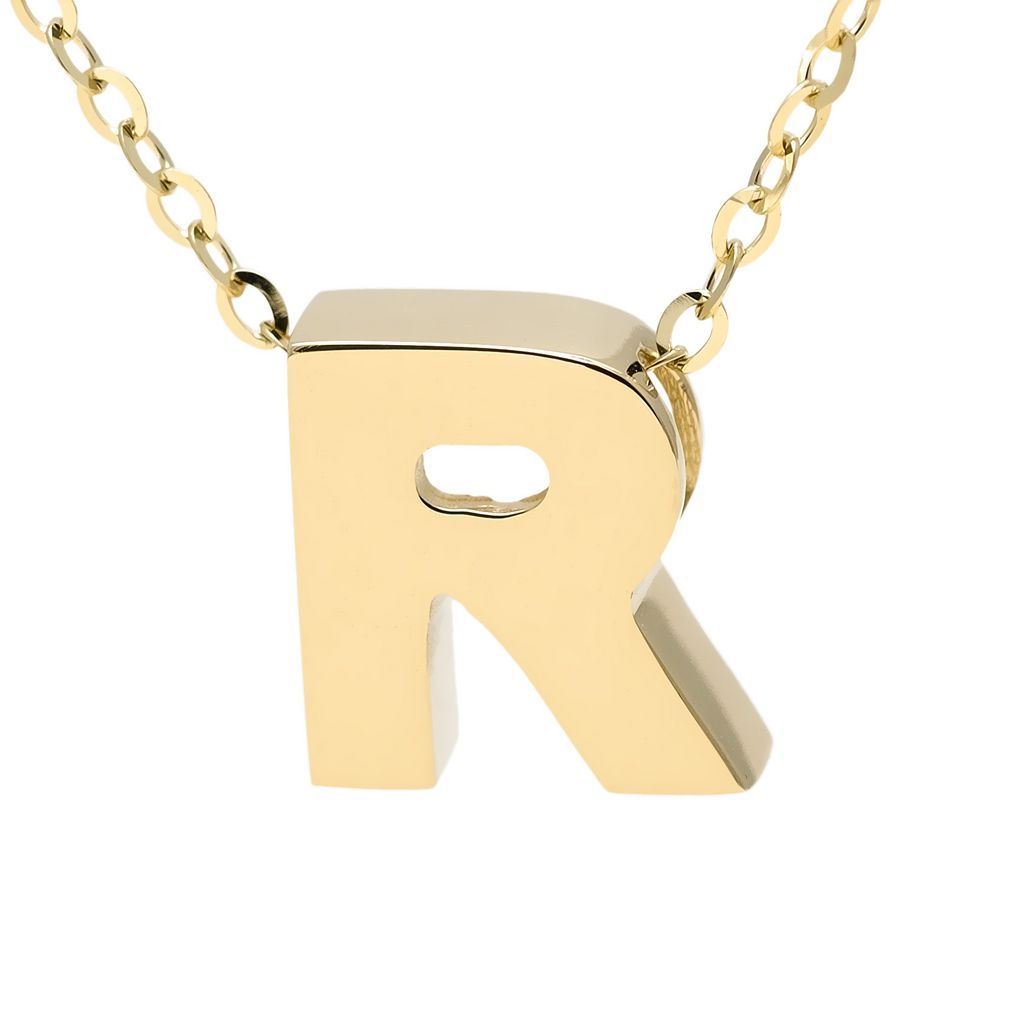 R Chain 14K Gold Initial