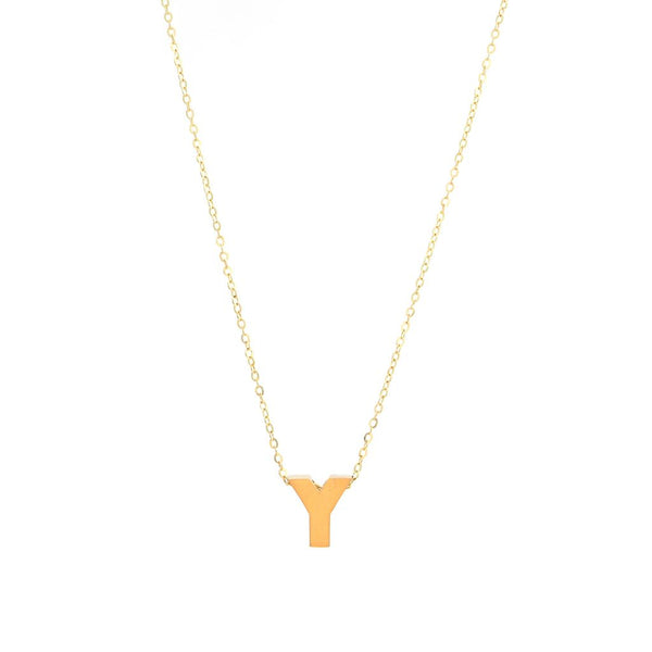 14K Gold Initial "Y" Necklace Birmingham Jewelry Necklace Birmingham Jewelry 