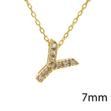 14K Gold Initial "Y" Necklace With Diamonds Birmingham Jewelry Necklace Birmingham Jewelry 