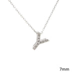 14K Gold Initial "Y" Necklace With Diamonds Birmingham Jewelry Necklace Birmingham Jewelry 