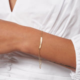 Birmingham Jewelry - 14K Gold Kid's ID Bracelet on D/C Long Anchor Chain - Birmingham Jewelry