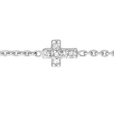 Birmingham Jewelry - 14K Gold Mini Diamond Cross Bolo Bracelet - Birmingham Jewelry