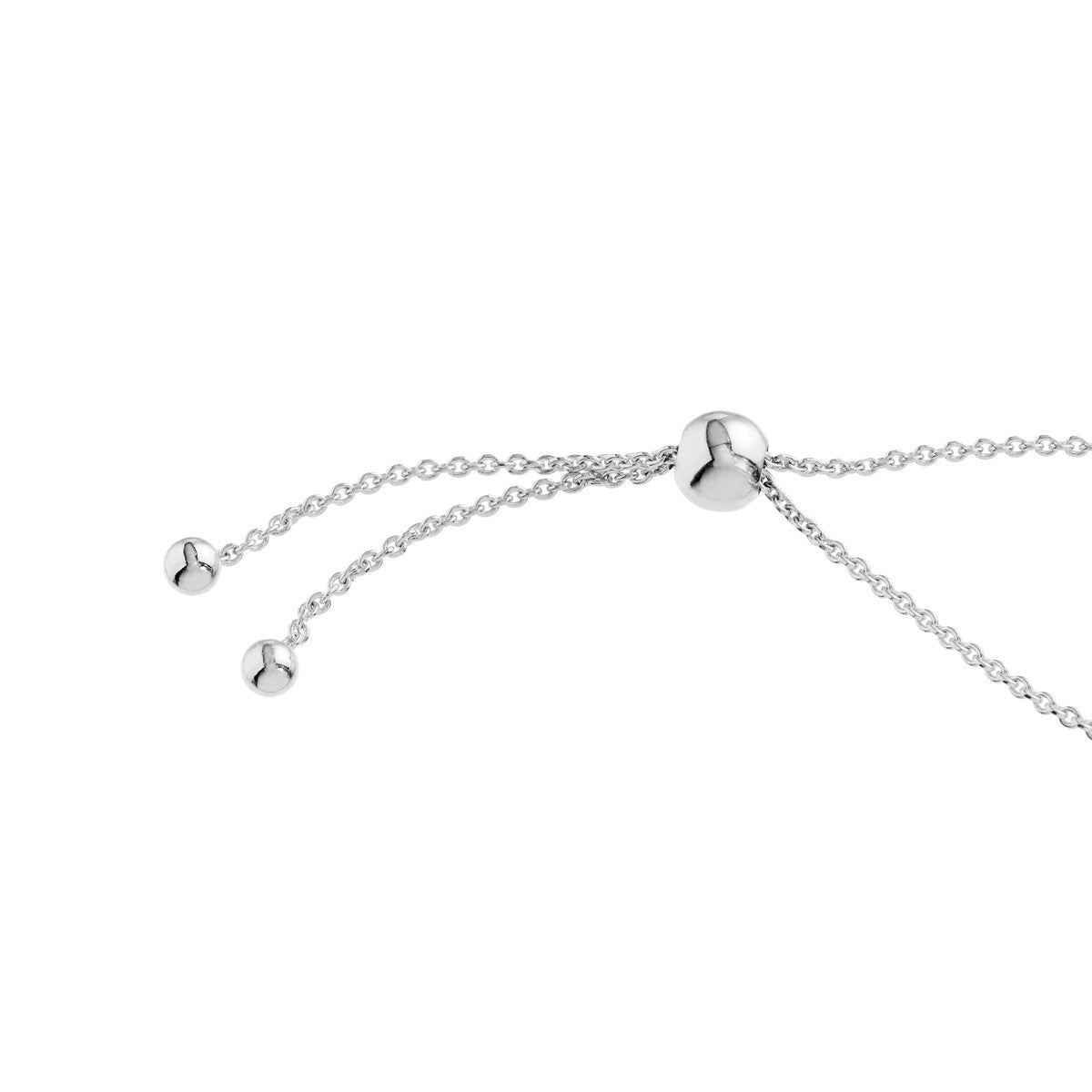 Birmingham Jewelry - 14K Gold Mini Diamond Cross Bolo Bracelet - Birmingham Jewelry