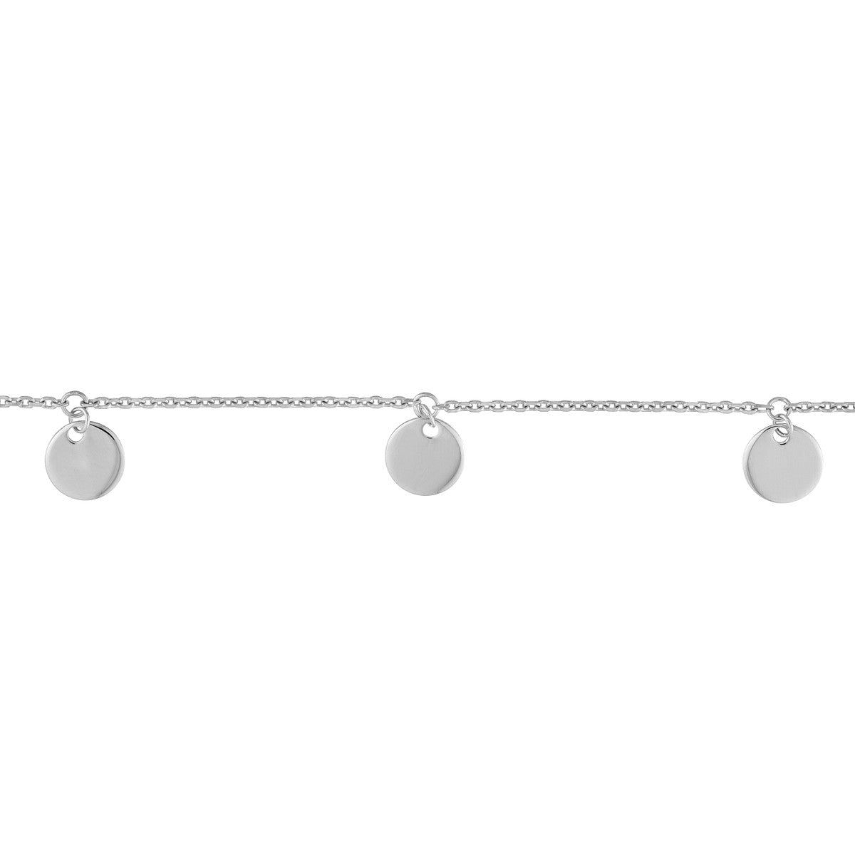 Birmingham Jewelry - 14K Gold Mini Disc Dangles Adjustable Choker - Birmingham Jewelry