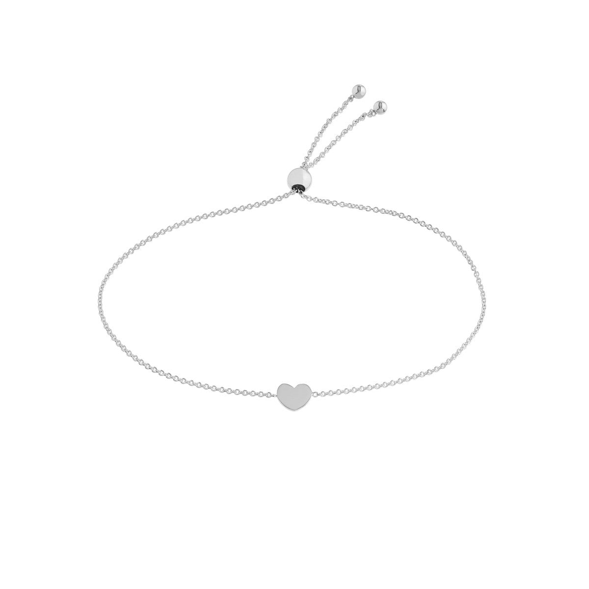 Birmingham Jewelry - 14K Gold Mini Heart Bolo Bracelet - Birmingham Jewelry