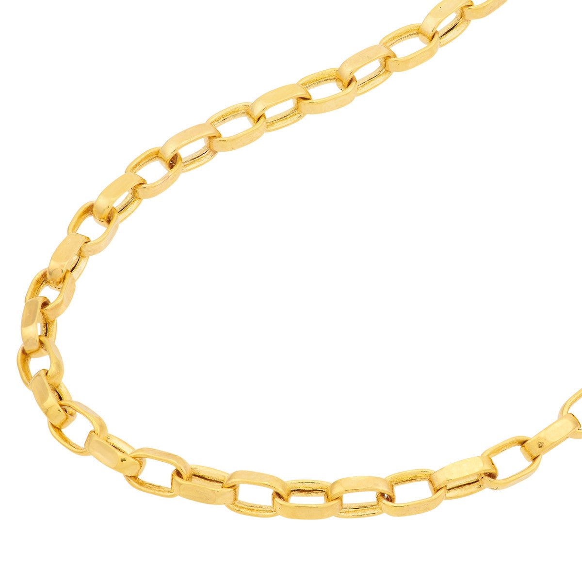 Birmingham Jewelry - 14K Gold Mini Rectangular Link Choker Chain - Birmingham Jewelry