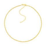 Birmingham Jewelry - 14K Gold Mini Rectangular Link Choker Chain - Birmingham Jewelry