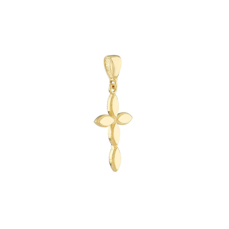 Birmingham Jewelry - 14K Gold Multiple Marquise Polished Cross - Birmingham Jewelry