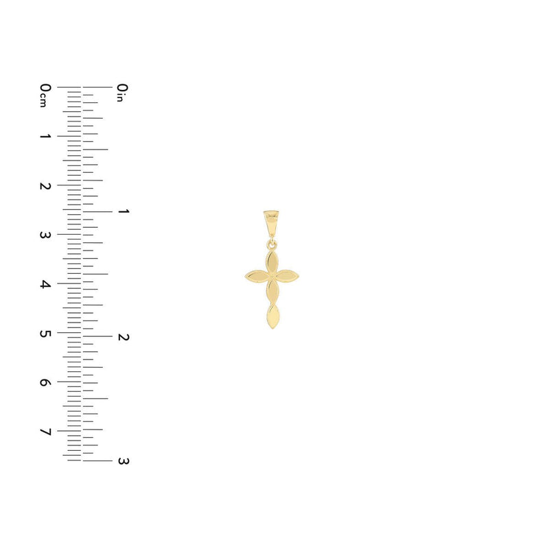 Birmingham Jewelry - 14K Gold Multiple Marquise Polished Cross - Birmingham Jewelry