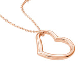 Birmingham Jewelry - 14K Gold Open Heart Pendant Adjustable Necklace - Birmingham Jewelry