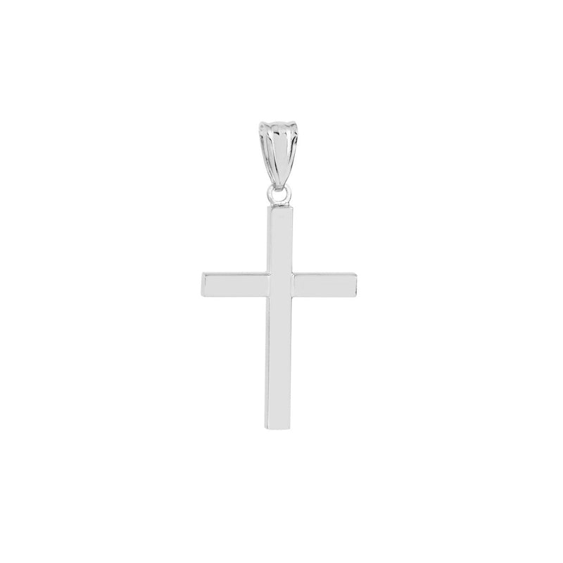 Birmingham Jewelry - 14K Gold Reversible D/C and Polished Cross Pendant - Birmingham Jewelry