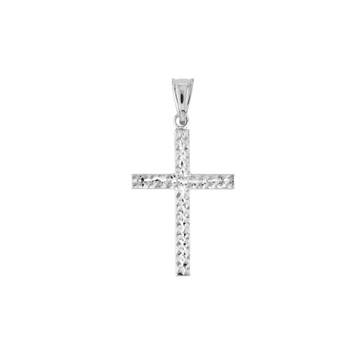 14K Gold Reversible D/C and Polished Cross Pendant Birmingham Jewelry Pendant Birmingham Jewelry 