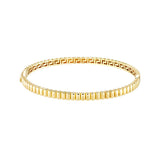 Birmingham Jewelry - 14K Gold Ribbed Hinge Bangle Bracelet - Birmingham Jewelry