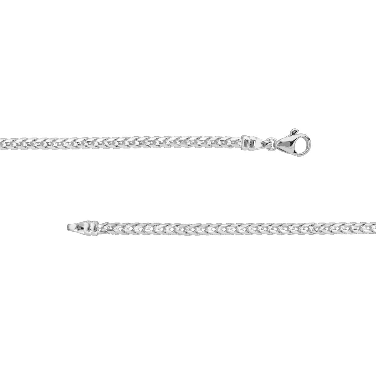 Birmingham Jewelry - 14K Gold Round D/C Franco Chain Bracelet - Birmingham Jewelry