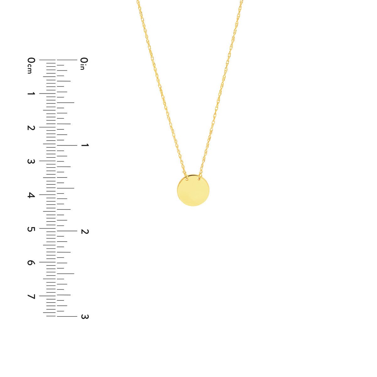 14K Gold So You Mini Disc Adjustable Necklace Birmingham Jewelry Necklace Birmingham Jewelry 