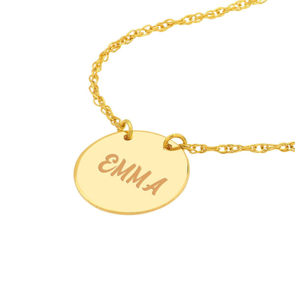 Birmingham Jewelry - 14K Gold So You Mini Disc Adjustable Necklace - Birmingham Jewelry