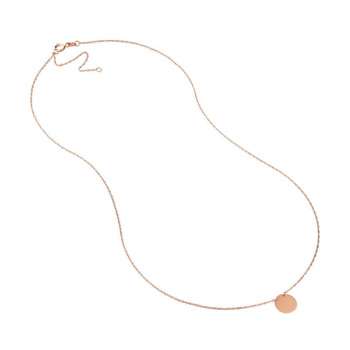 14K Gold So You Mini Disc Adjustable Necklace Birmingham Jewelry Necklace Birmingham Jewelry 