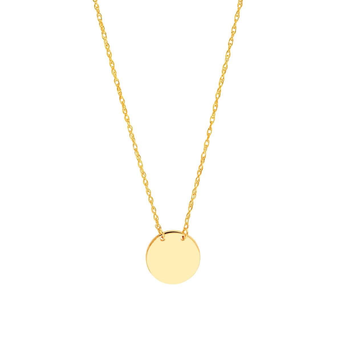 14K Gold So You Mini Disc Adjustable Necklace Birmingham Jewelry Necklace Birmingham Jewelry 