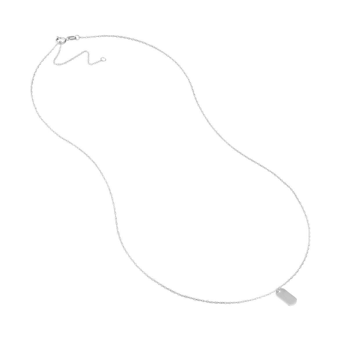 Birmingham Jewelry - 14K Gold So You Mini Dog Tag Adjustable Necklace - Birmingham Jewelry