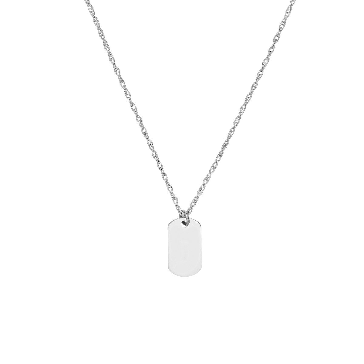 Birmingham Jewelry - 14K Gold So You Mini Dog Tag Adjustable Necklace - Birmingham Jewelry