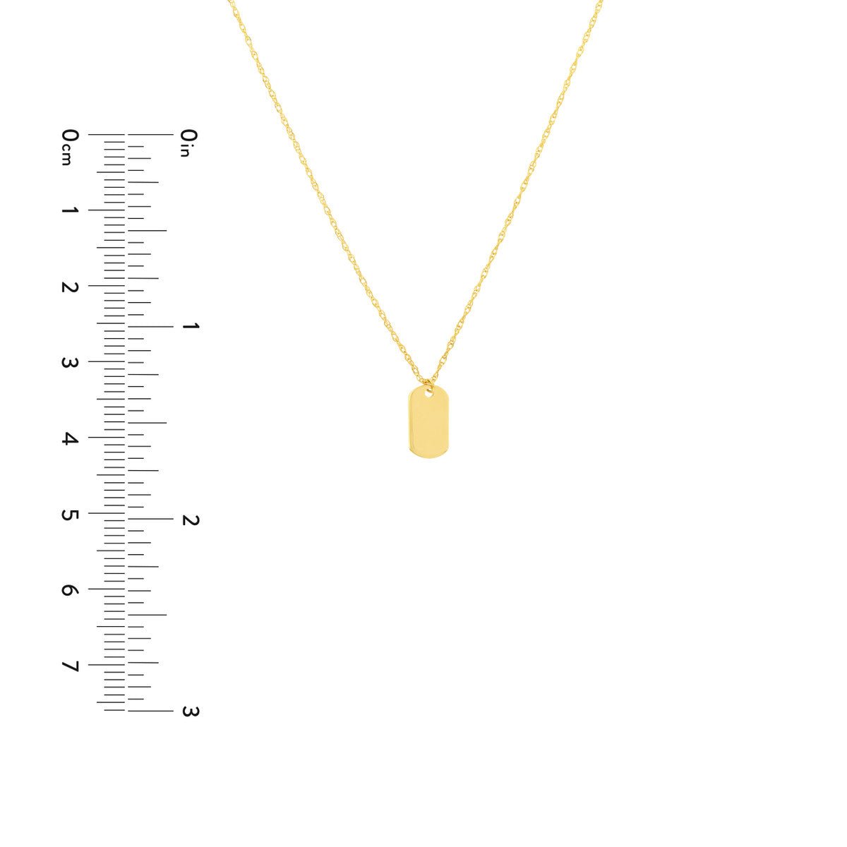 Birmingham Jewelry - 14K Gold So You Mini Dog Tag Adjustable Necklace - Birmingham Jewelry