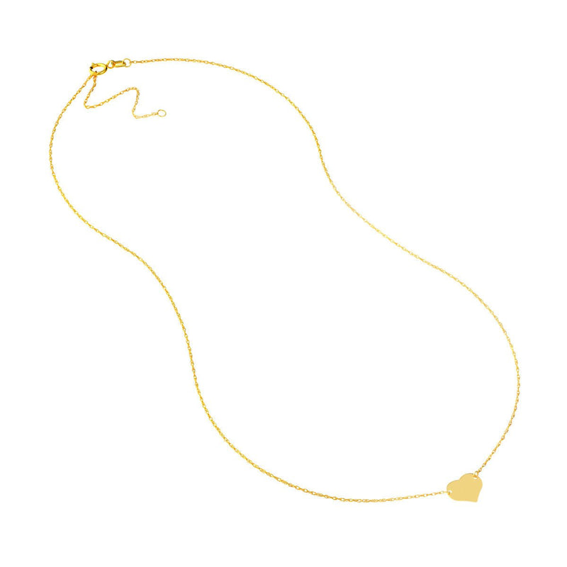 Birmingham Jewelry - 14K Gold So You Mini Heart Adjustable Necklace - Birmingham Jewelry