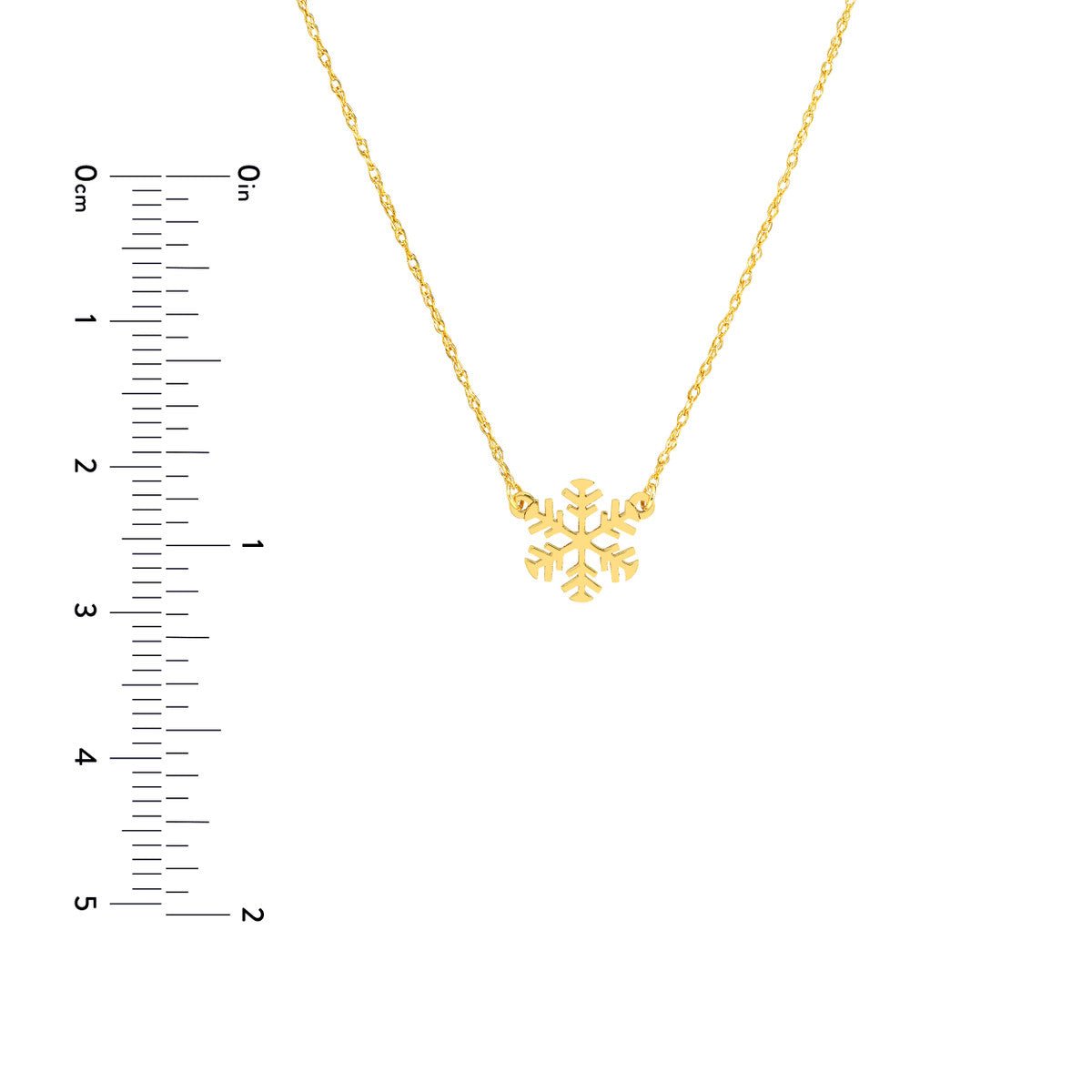 Birmingham Jewelry - 14K Gold So You Mini Snowflake Adjustable Necklace - Birmingham Jewelry