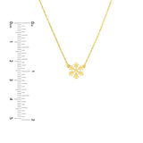 Birmingham Jewelry - 14K Gold So You Mini Snowflake Adjustable Necklace - Birmingham Jewelry