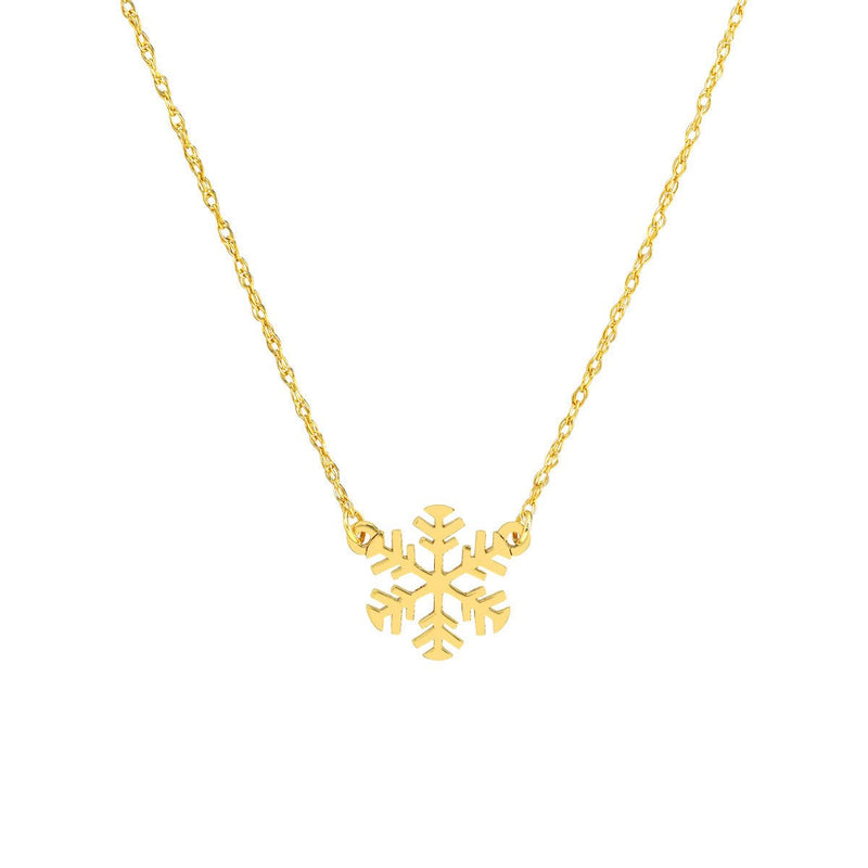 Birmingham Jewelry - 14K Gold So You Mini Snowflake Adjustable Necklace - Birmingham Jewelry