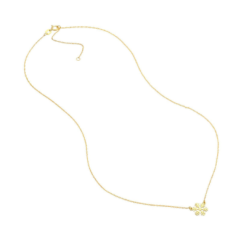 Birmingham Jewelry - 14K Gold So You Mini Snowflake Adjustable Necklace - Birmingham Jewelry